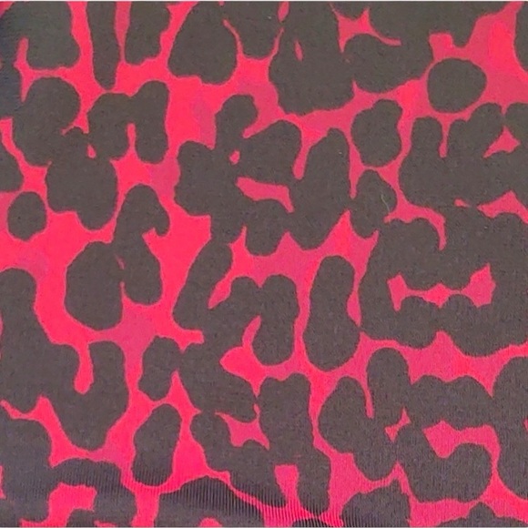 TALBOTS Animal Print Faux Wrap with Side Ruching V-Neck 3/4 Sleeve Top size M - Picture 8 of 9